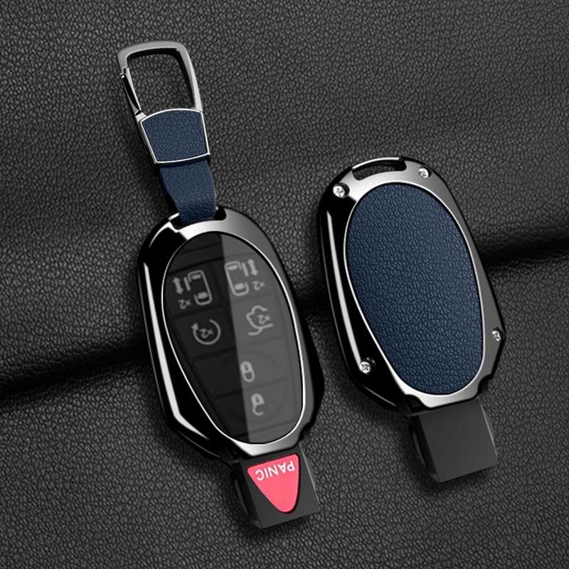 Car Fob Key Case Cover Holder Chain For Jeep Commander Dodge Grand Caravan Chrysler Grand Voyager Town Country For Chrysler 300C G6