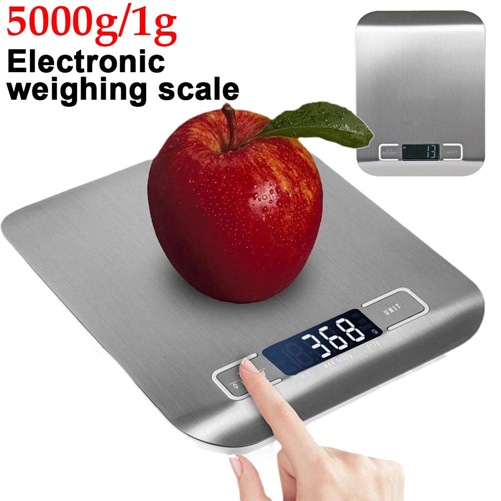 5Kg Kitchen Digital Scale Stainless Steel Precise Small Platform Scale Food Coffee Balance Digital Scale for Coffee Food Cooking