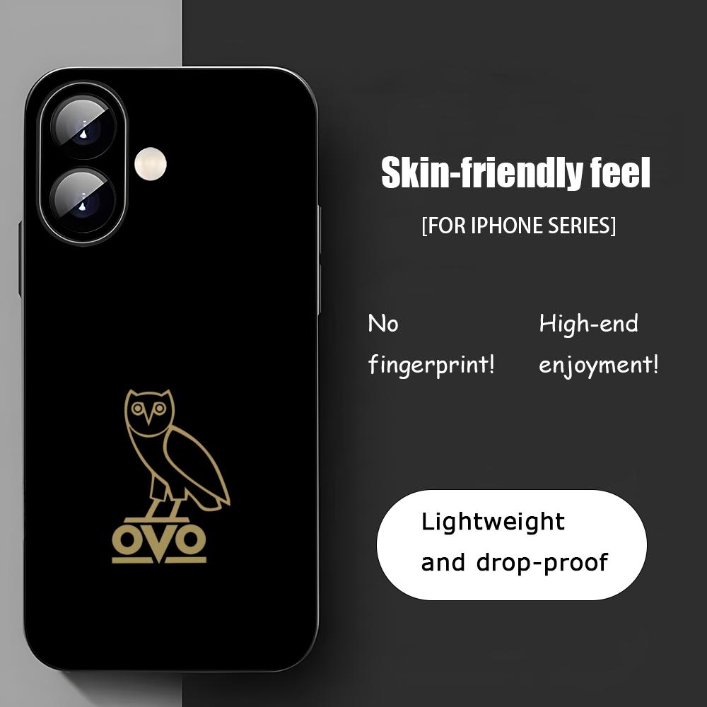 Fashion D-Drake owl Popular Phone Case For iPhone 17 16 15 14 13 12 11 X XR XS 8 Plus Mini Pro Max Soft black Shockproof Cover