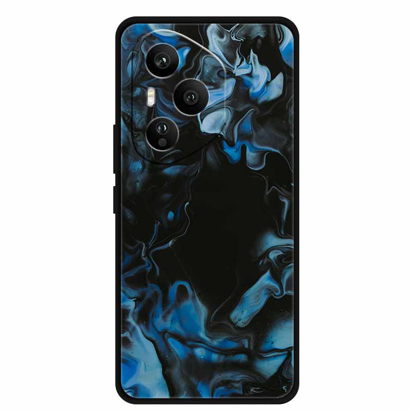 Чехол для Honor 400 Pro 5G Чехол для Honor 400 5G Силиконовая задняя крышка с мраморной раскраской Чехлы для Honor 400 Pro/ 400 Черный ТПУ Чехол 400 Pro 5G