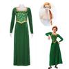 Anime Princess Green Dress Fiona Dress Shrek Cosplay Costume Halloween Fancy Fantasy Party Suit Roleplay for Adult Woman