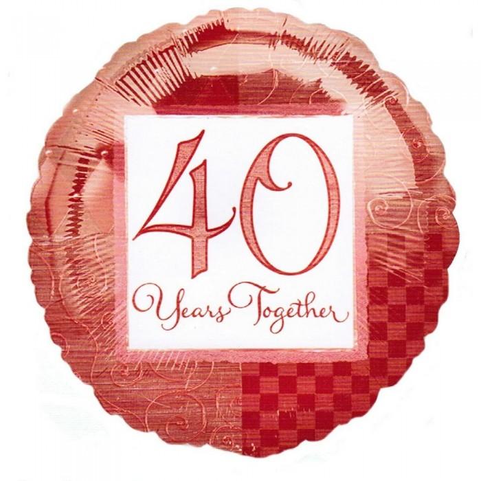 Amscan Фольгированный шар на 40-летие