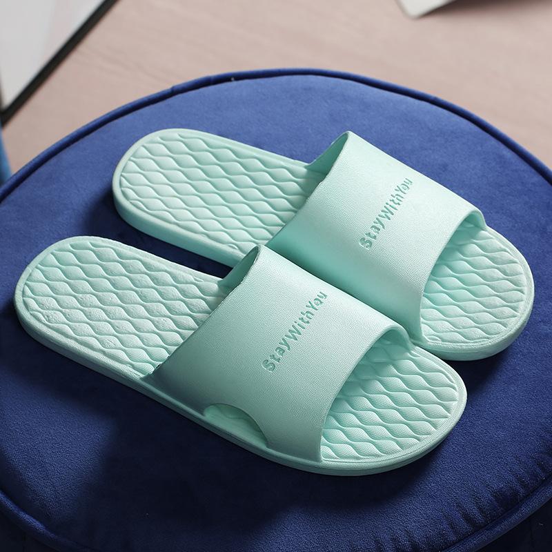 Bathroom Slippers Women's Summer Home Couple Indoor Household Water Leakage Non-slip Bath Quick-drying Cool Slippers Men