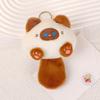 Cute Cat Dumpling Squeaky Pendant Keychain Plush Toy