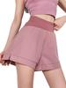 VeroMan Yoga Cute Yoga Women's High-Waisted Shorts, Pants, Ppi-pag017 (Pink, Small)