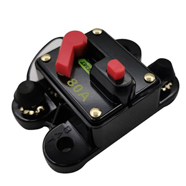 12V 24 DC Circuit Breaker 20A 30A 50A 60A 80A 100A 150A 200A 250A 300A Car Truck Audio Resettable Fuse Voltage Protection Circuit Breaker 6