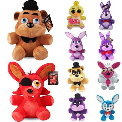 Пять 1825см Fnaf Ночи у Фредди Фокси Чика Бонни Золотой Фредди Плюшевая игрушка