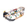 Early Learning Wooden Train Track Toy for Babies, 85-Piece Set