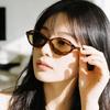 TR polarized small oval frame sunglasses, pearl style sunglasses, acetate cat-eye sunglasses