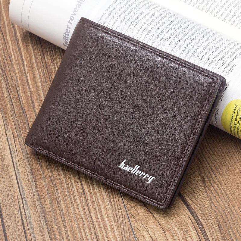 Luxury Men's Leather Tri-Fold Wallet - Spacious, Stylish Business ID & Card Holder