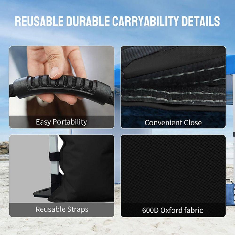 Oxford Fabric Canopy Weights Sturdy Canopy Anchor Practical Weight Bags Carport
