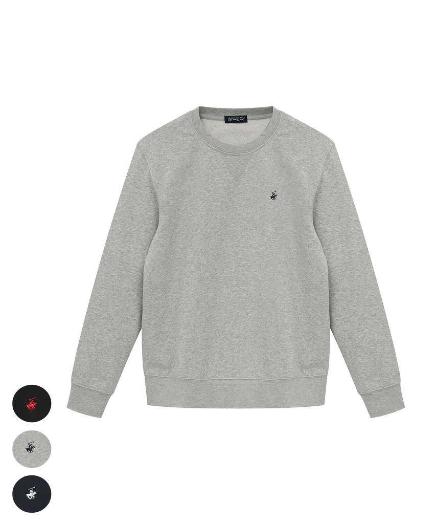 BHPOLOCLUB Men'S Semi-Oversized Cotton Sweatshirt 3 Colors A240101Shm01