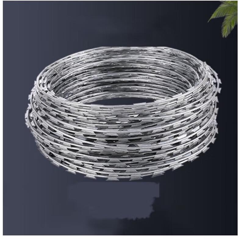Hot-Dip Galvanized Spiral Barbed Wire Security Fence