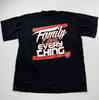 Dream USA Shirt Mens 3XL Black Family Over Everything Graphic Tee Streetwear Unisex T-Shirt