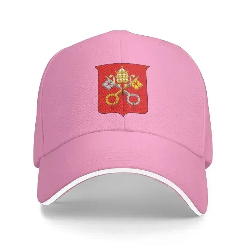 Классические гербы Святого Престола и Ватикана Бейсболка Мужская Женская Персонализированная Регулируемая Взрослая Папина Шляпа Весна