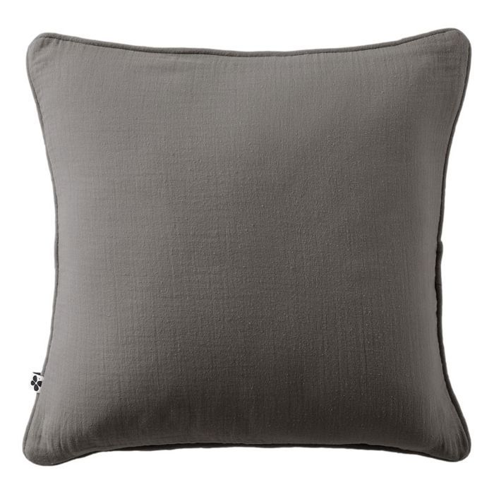 Coussin déhoussable avec passepoil "Gaïa" 45 x 45 cm "Gaze de Coton" l'Effet Papillon