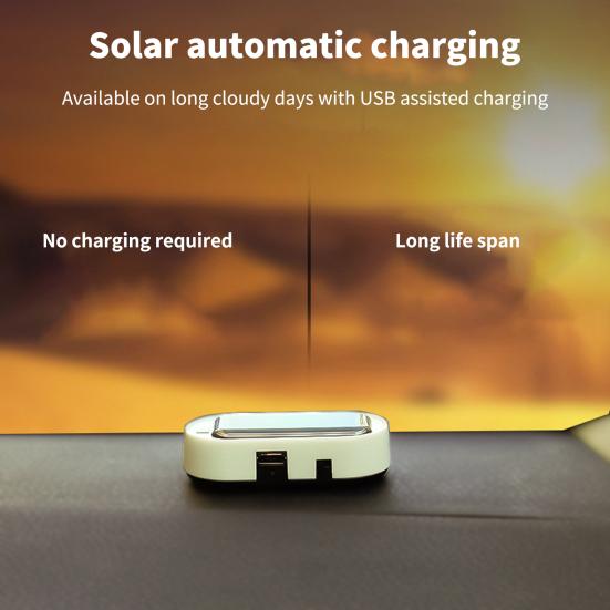 Прочная светодиодная вспышка, солнечная энергия, простая установка, имитация защиты от кражи