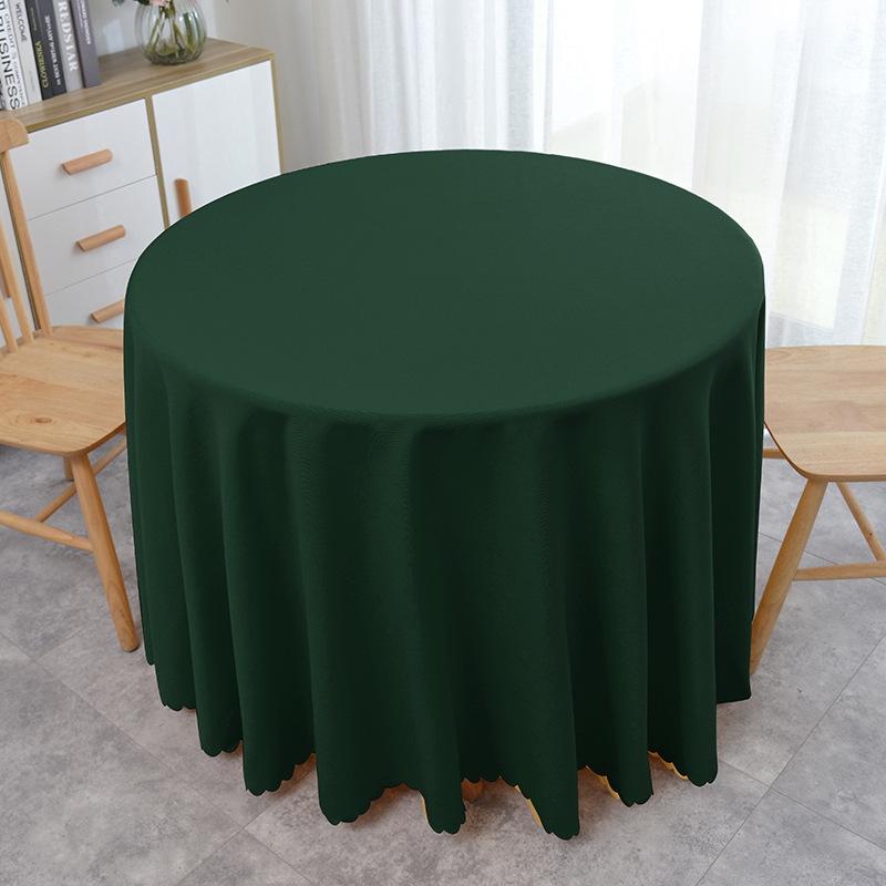 Round Tablecloth Waterproof Spillproof Anti-Wrinkle Burlap Table Cloth,Washable Decorative Farmhouse Table Cover for Dining, Fall Parties, Banquet