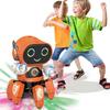 Электронный игрушечный танцующий робот, заряжающий умный танцевальный робот с музыкальной светодиодной подсветкой, прогулка для мальчиков, подарок