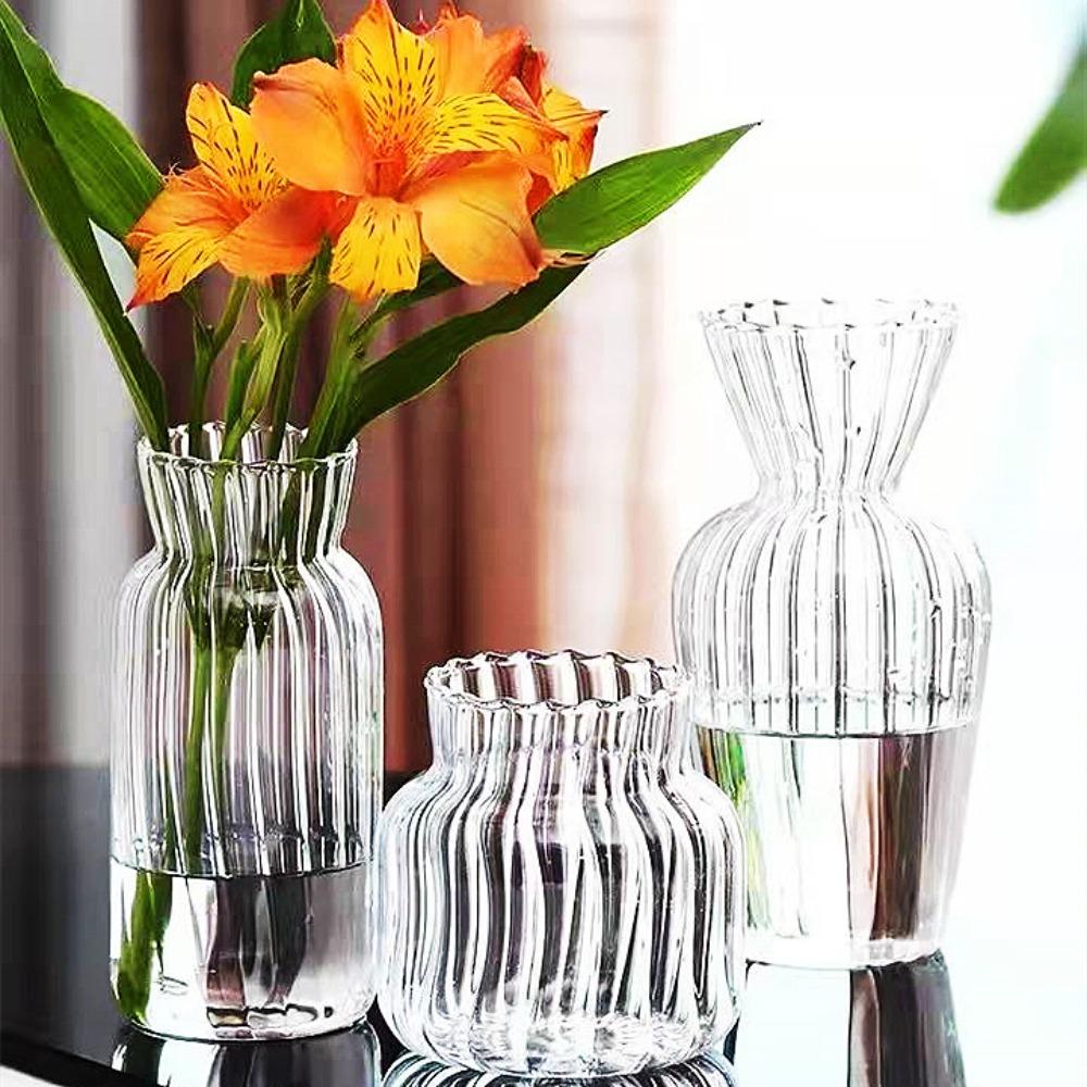 Hydroponic Nordic Creative Container Plant Bottle Glass Vases Flower Pot Table Vase