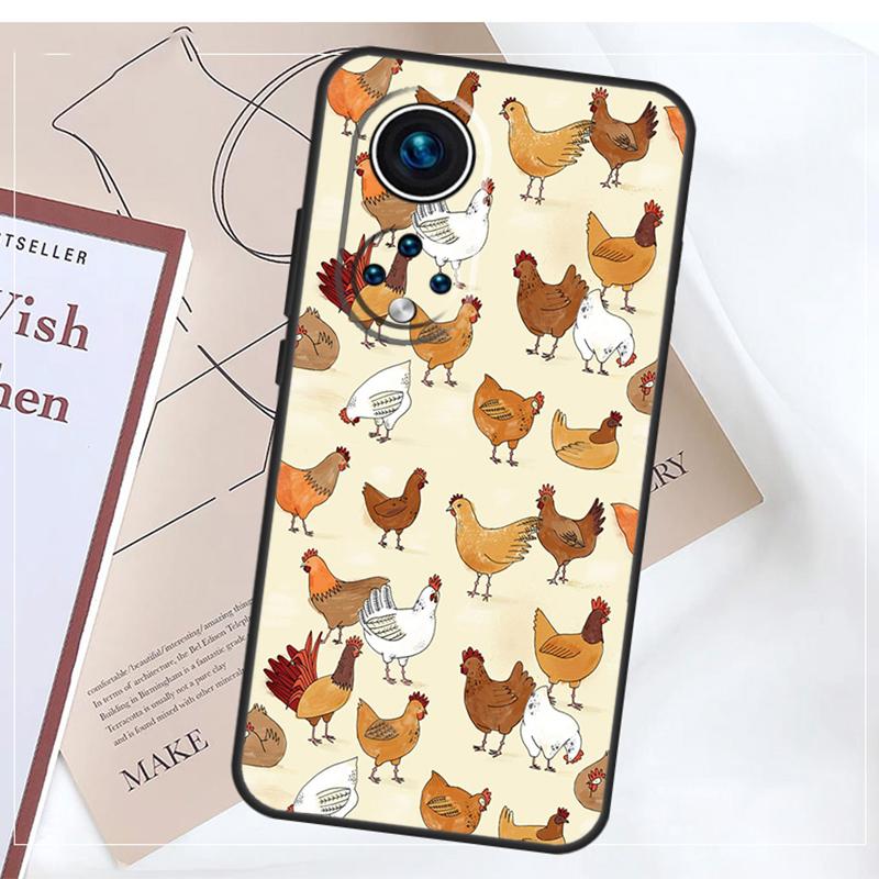 Мультяшный чехол Курица Петух Для Honor Magic 8 7 5 6 Pro X9a X9b X9c X9d X8b X8c Win RT 50 70 90 200 400 Pro Обложка