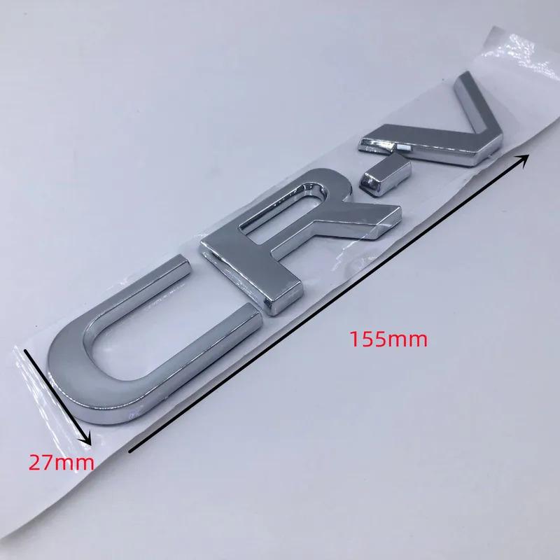 1pcs for Honda CR-V CRV ABS high quali Silver Black car Emblem Fender side Rear tail trunk badge sticker Decal styling