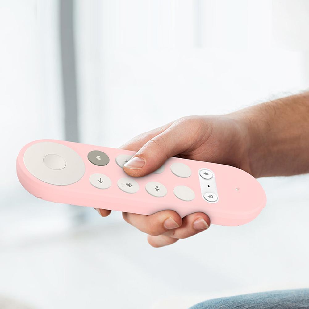 Силиконовый чехол для пульта дистанционного управления Противоскользящий защитный чехол со шнурком Чехол для пульта дистанционного управления для Google TV Streamer 4K