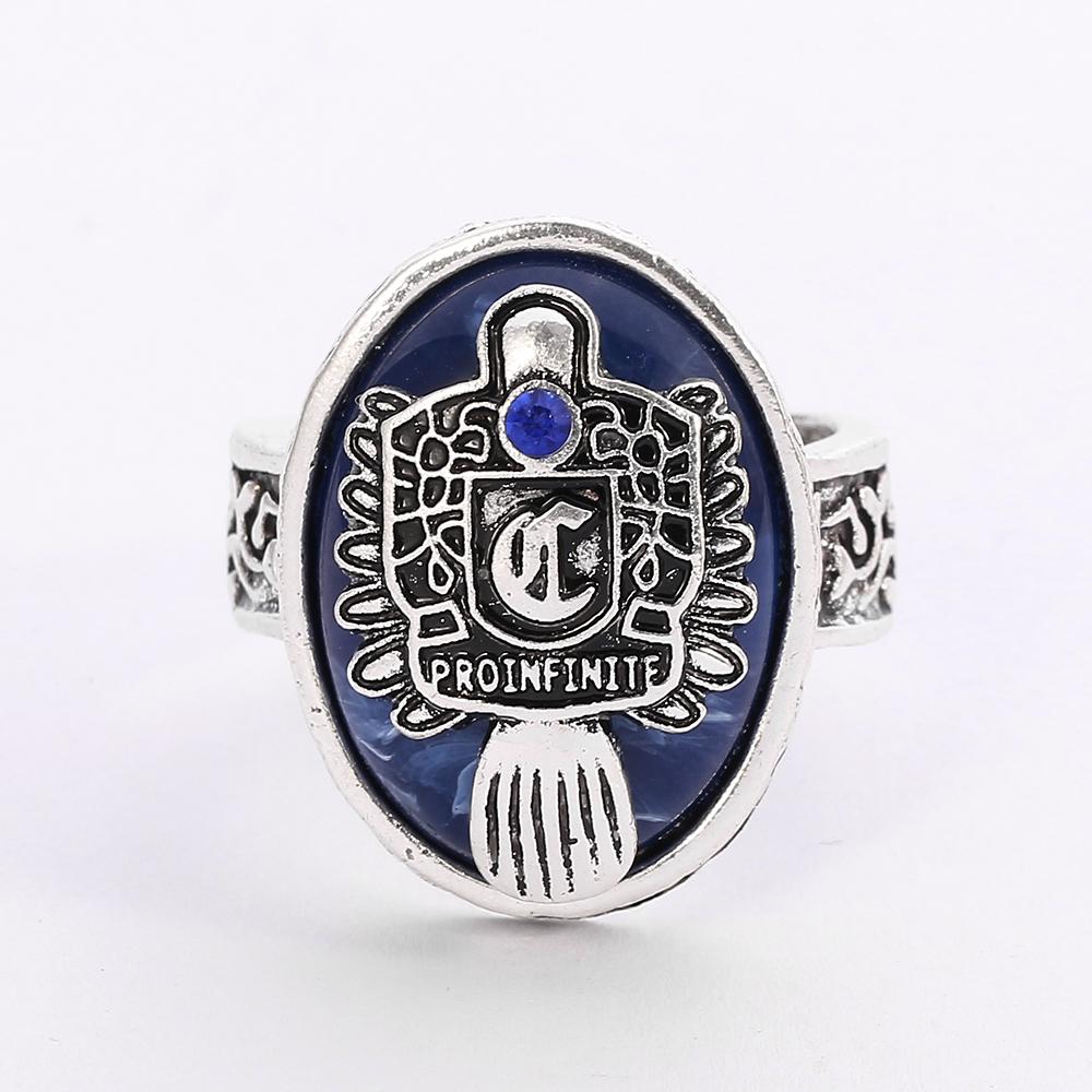 Дневники вампира Кольцо А-Я 26 Букв Для Женщин и Мужчин Алфавитные Инициалы Готическая Бижутерия Сальваторе Дэймон Возрожденный Кольцо Дневного Света