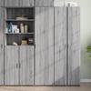 VidaXL Highboard Sonoma Grey 45x42.5x185 Cm Engineered Wood, Sideboard, Storage Cabinet, Side Panel, Cabinet, 3281411