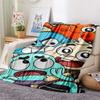 Gumball Print FlAannel Blanket, High quality Comfortable for All Seasons, Home Decor, Warmth and Comfort