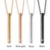 Fashion Lucky Charm Ash Urns Perfume Vial Necklace Aroma Diffuser Long Chain Wishing Bottle Pendant