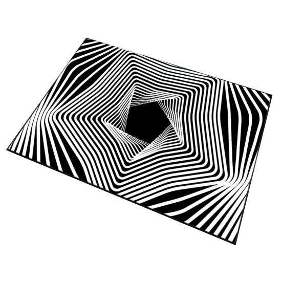 3D Оптическая Иллюзия Напольный Коврик Нескользящий Устойчивый Дизайн Легко Чистящийся Напольный Ковер с Потрясающим Визуальным Эффектом Норы Машинная Стирка Ковер для Зоны