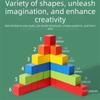 20mm 25mm 30mm Square Wood Toy Wood Beads Colorful Cubes Wooden Building Blocks  Children Gift