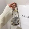 Women Bag Metallic Fashion New Beading Chains MINI Shoulder Bag Crossbody Girls Bag