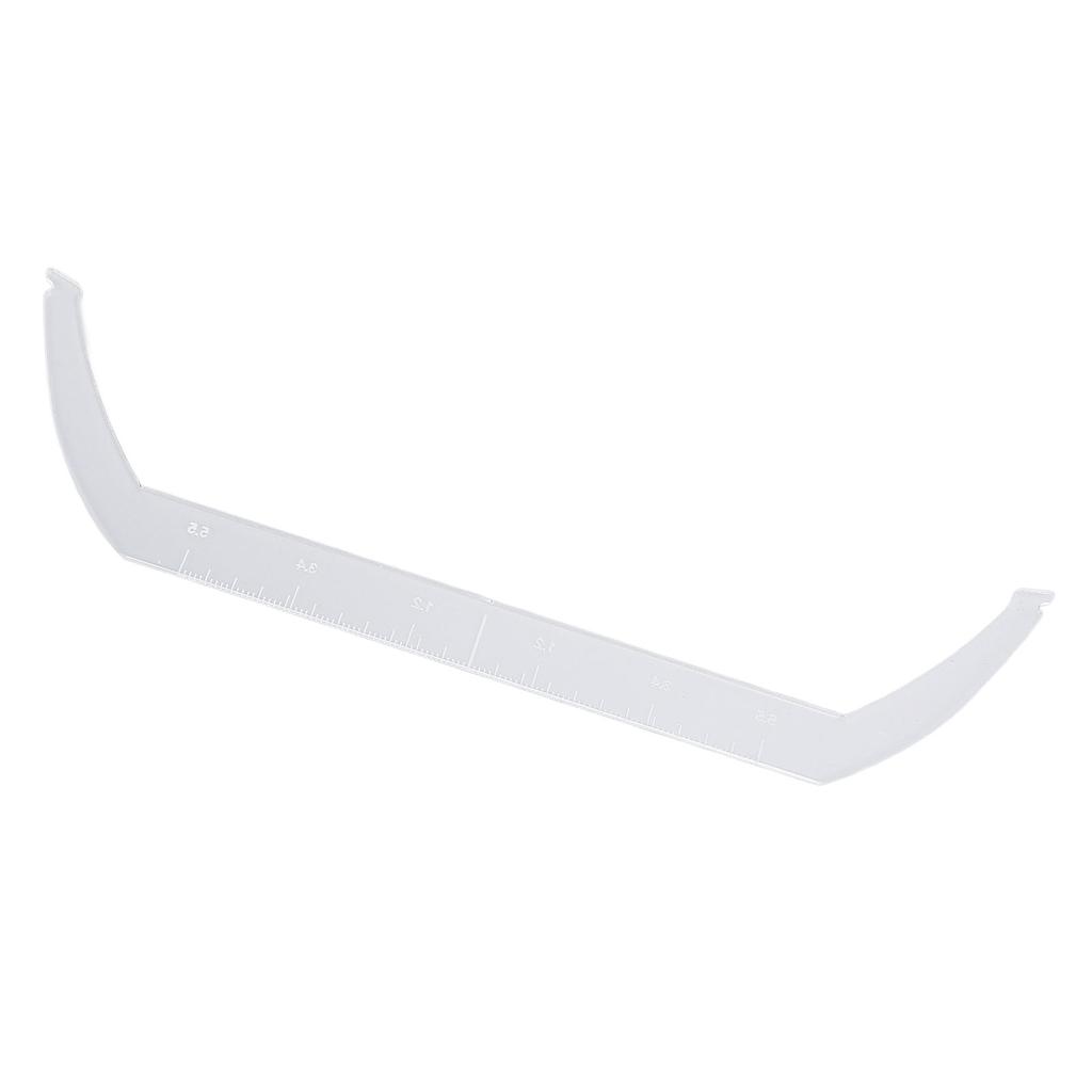 Eyebrow Line Marker Ruler with Scale Bendable Transparent Eyebrow Drawing Marking Ruler