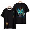 Fashion Anime Game Genshin Impact 3D Printed Men's T-shirt Summer Casual Short Sleeved Top Personalized Harajuku Round Neck Clothing