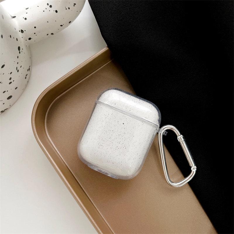 Прозрачный простой чехол с блестками, чехол для Airpods 1/2, силиконовый чехол для Airpods Pro, чехол для Airpods 3