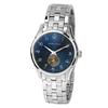 Hamilton Jazzmaster Thinline Small Second Watch, Blue Dial, Stainless Steel, Sapphire Crystal, Quartz Movement, 40mm, Swiss Made, Men's, Silver, H3841
