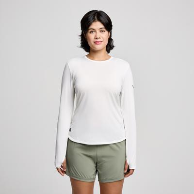 [saucony] Women's Stopwatch Long Sleeve SAW800486-WH