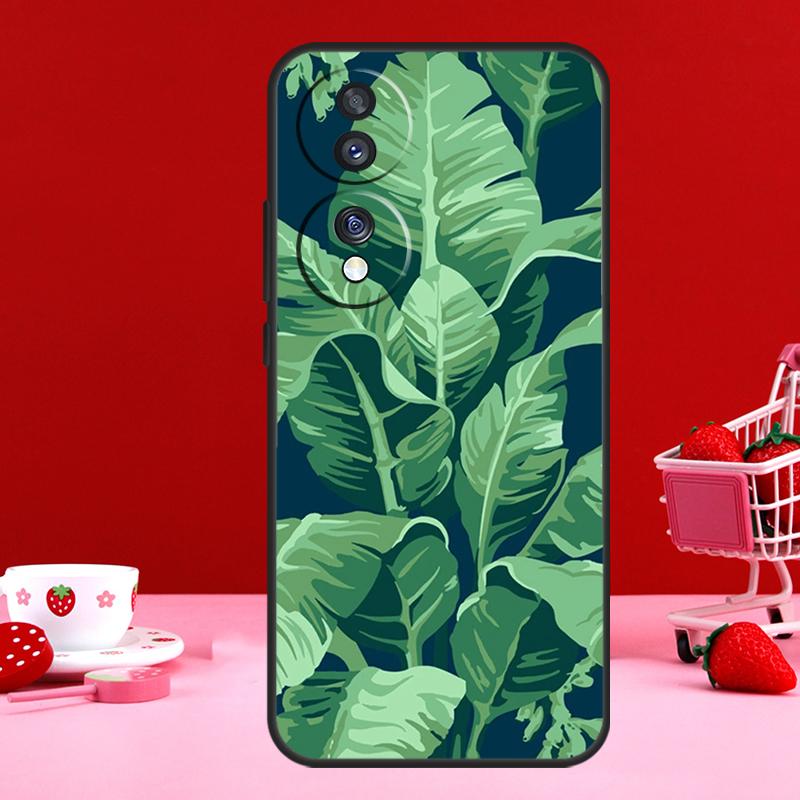 Чехол Banana Leaf для Honor 90 Lite 70 50 Magic 6 Pro 5 Lite X6 X7 X8 X9 X6a X7a X8a X9a X9b X8b Чехол