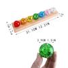 Colored Crystal Ice Cracking Ball Solid Glass Ball Night Light Decoration Ornament Rockery And Flowing Bonsai Craft Accessories