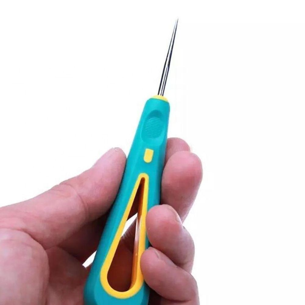 Шило с коническим наконечником и резиновой ручкой Инструменты для рукоделия Кожаное шило Крючок Инструменты для ремонта обуви Игла Шило Конус