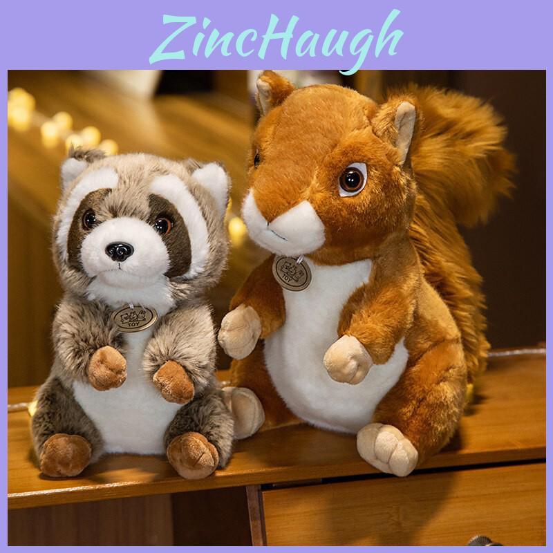 Adorable Squirrel Raccoon Plush Doll Perfect Gift For Children Long Fur