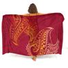 Summer Lightweight Women'S Sarong Shawl Polynesian Customizable Pattern Beach Essential Sun And Windproof Cape