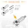 X AUTOHAUX Passenger Foot Peg Support Mount Clevis Kit for Left and Right Harley