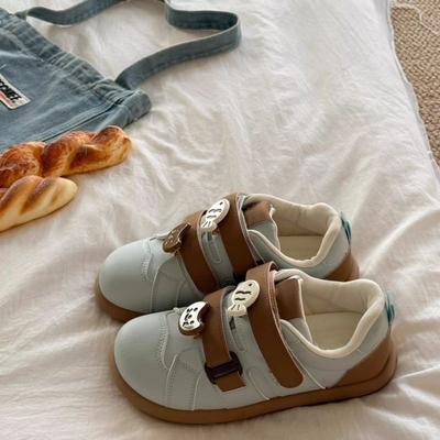 Нишевый дизайн пуховые туфли новые туфли на липучках трендовые универсальные повседневные студенческие кеды белые туфли