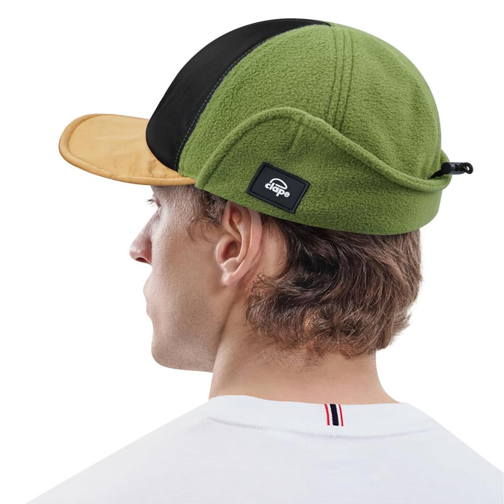 Шапка-ушанка с ушами, пилотка для холодной погоды и зимняя шапка для и снега, унисекс, уши, тепло, сноубординг, катание на лыжах, поездки на работу, уборка снега,