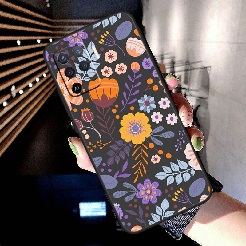 Чехол Floral Charm Secret Garden для Oppo A5 Pro A15 A17 A57 A77 A18 A38 A58 A78 A98 A94 A74 A54 A16 A76 A96 A40 A60 A80