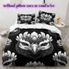Black white animals Pattern Bedding,Quilt Set Quilt Cover Pillowcase Home Birthday Gift (1*duvet cover+2*pillowcase,without core)