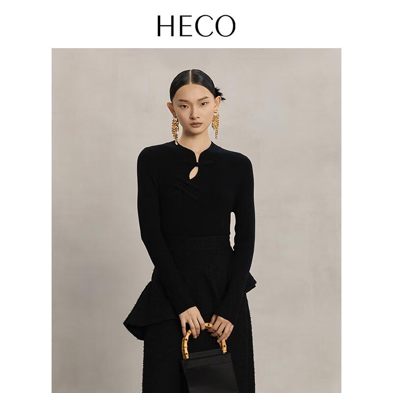 Heco Новый вязаный топ в китайском стиле 2025 года с дисковыми пуговицами